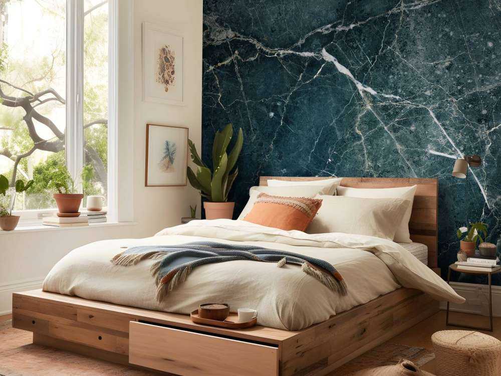 Zielony solidny marmur