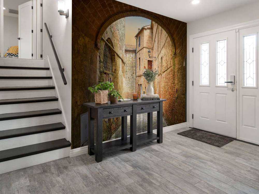 Wąska łukowa ulica