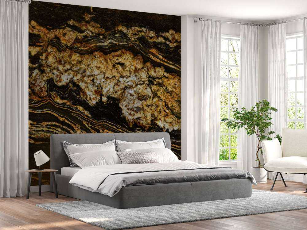 Czarny złoty marmur