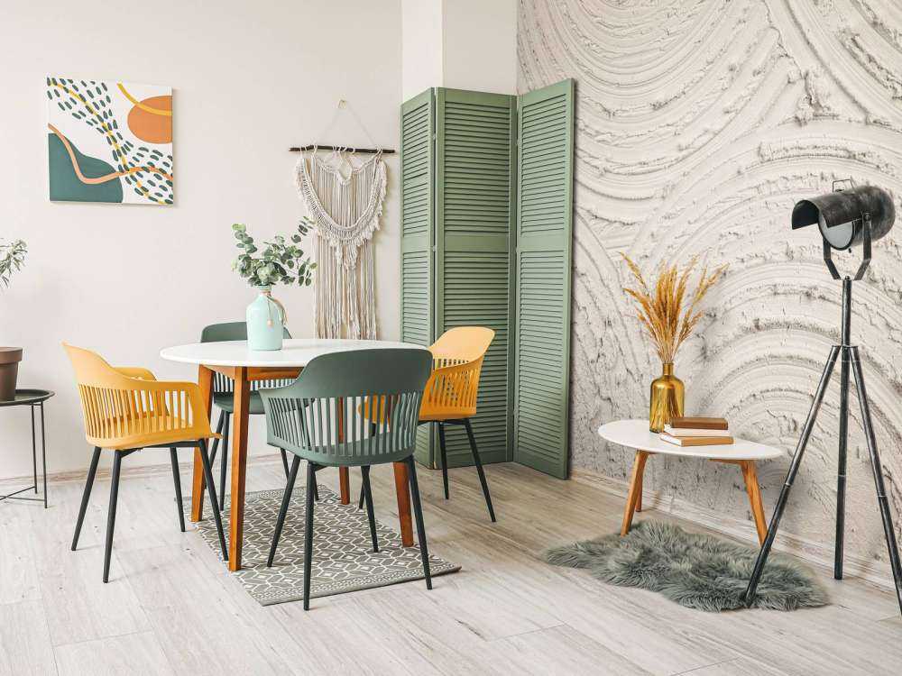 Kręgi Zen struktura szorstka w płótnie