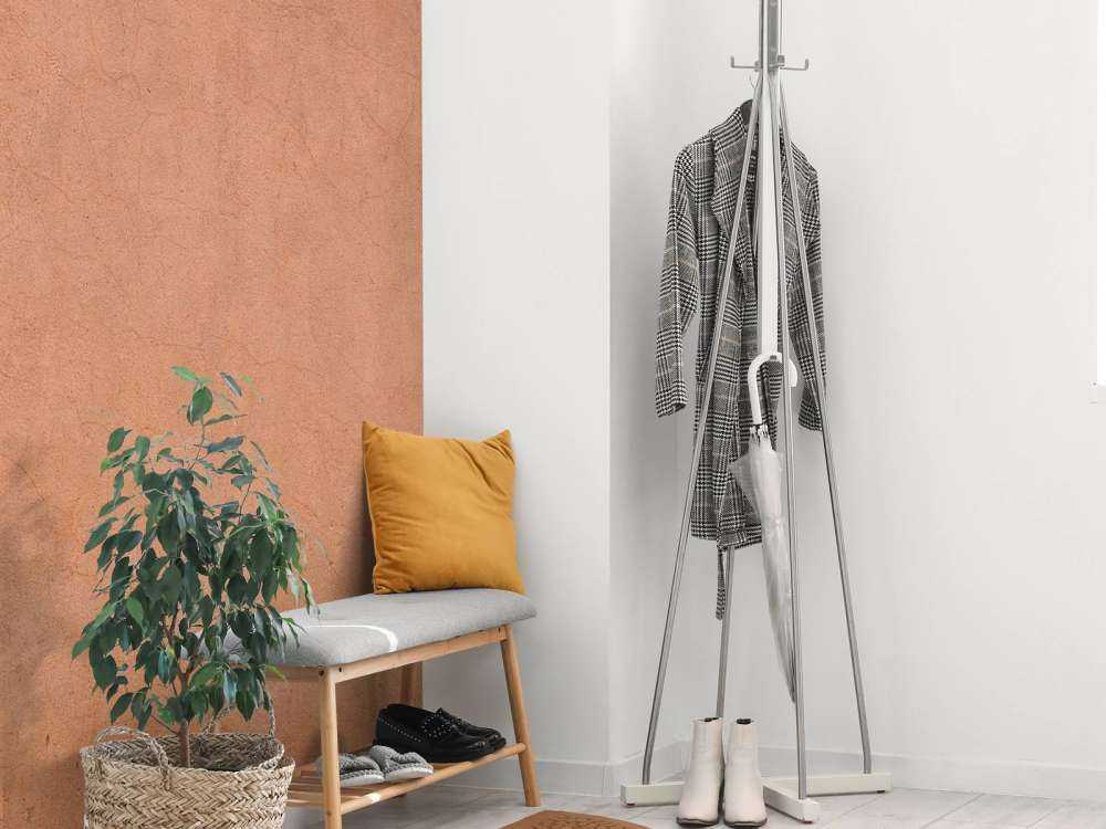 Konstrukcja betonowa w kolorach terakoty