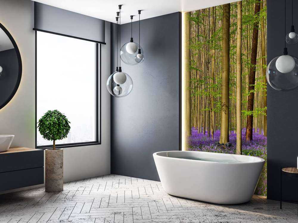 Las z hiacyntami leśnymi