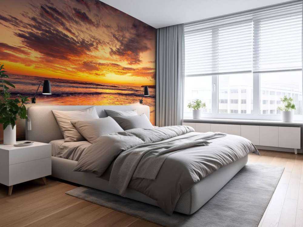 Piękny wschód słońca