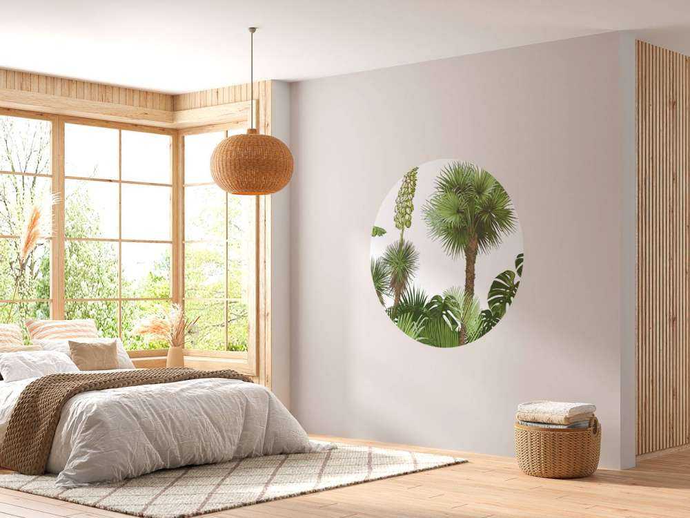 Zielone rośliny tropikalne