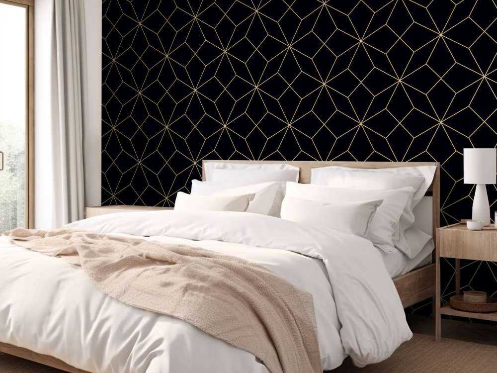 Linie abstrakcyjne, złoto