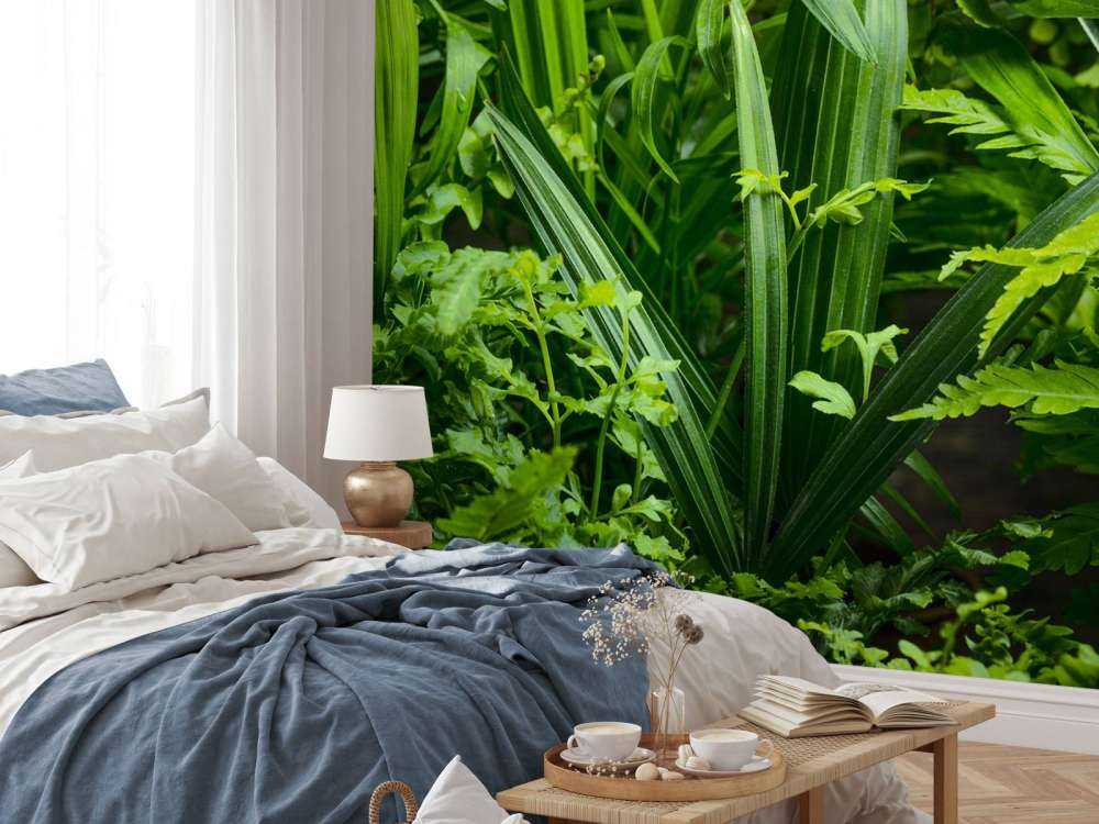 Panorama z roślinami