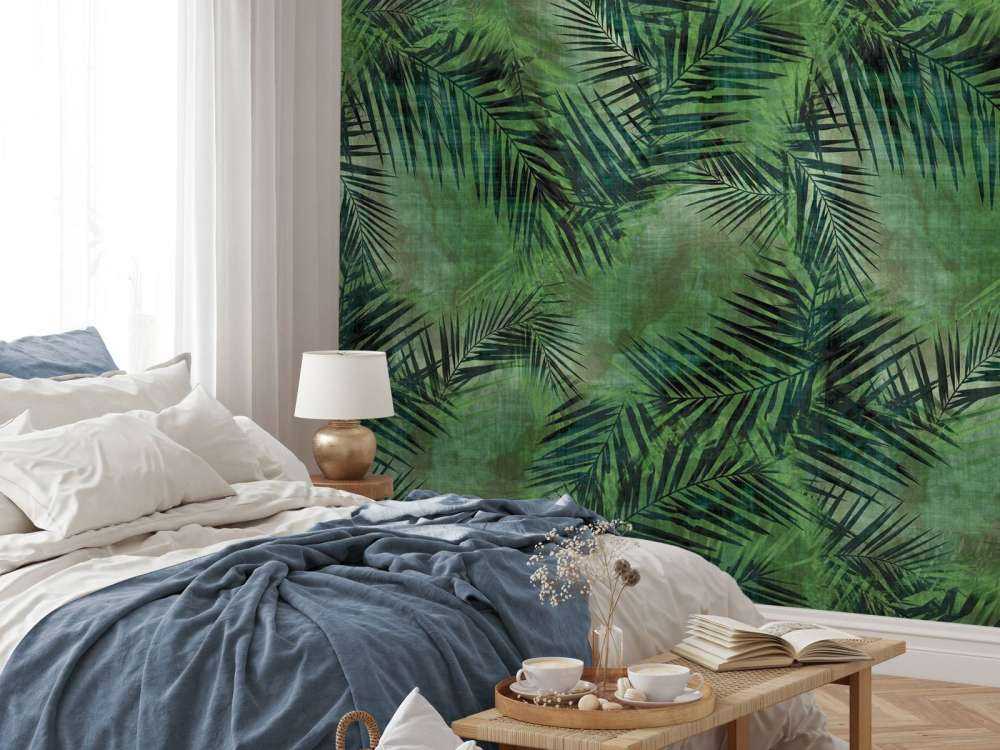 Zielone liście tropikalne