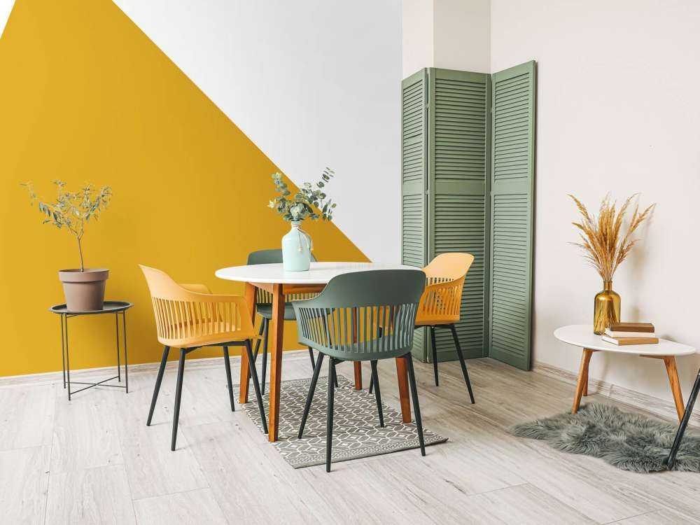 Trójkąt, ochre żółty