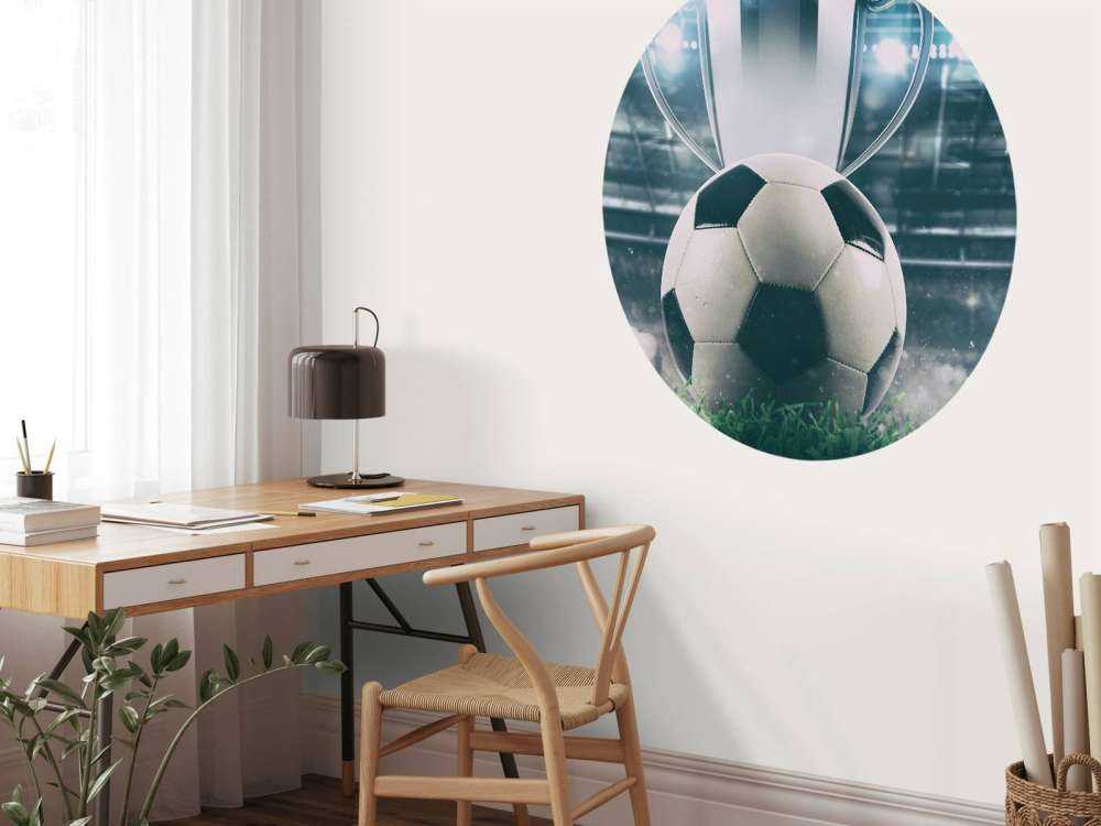 Piłka nożna z pucharem