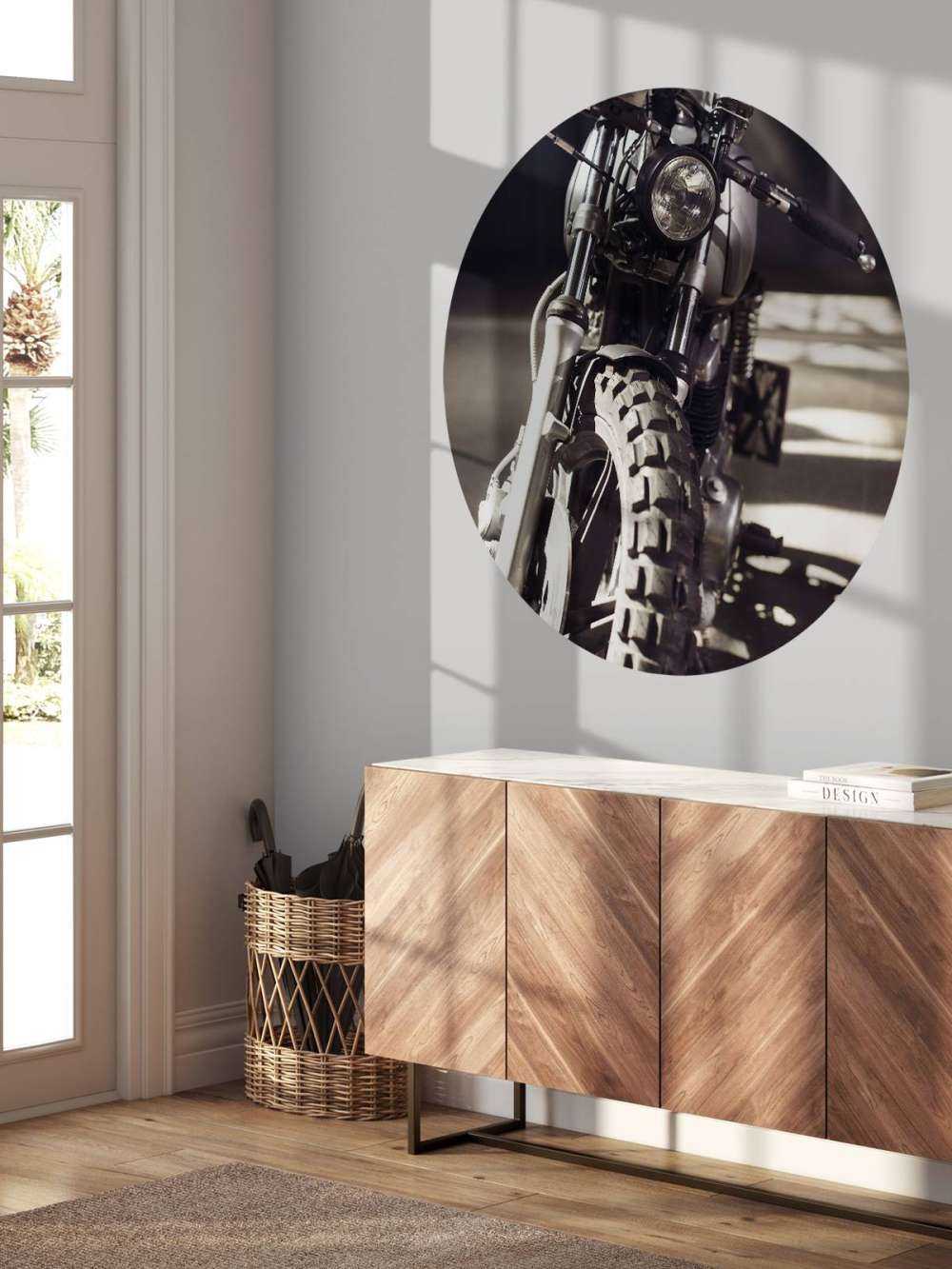 Motocykl z widokiem z przodu