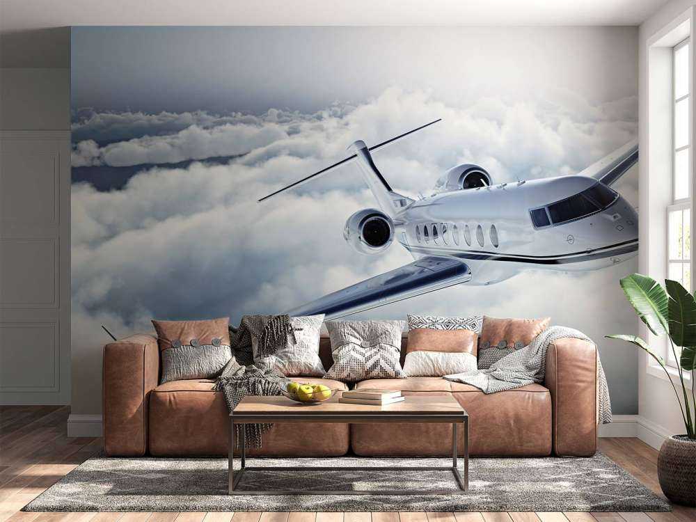 Prywatny samolot w powietrzu