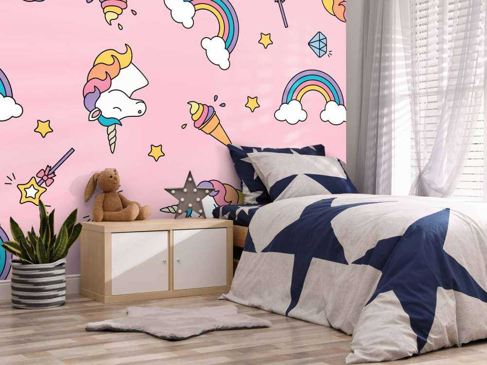 Kolorowy wzór jednorożca