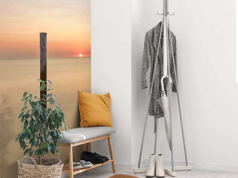 Trzy drewniane słupki