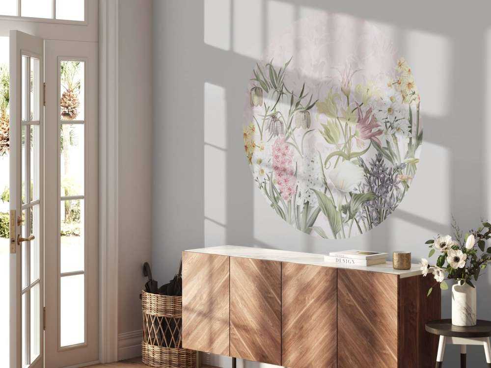 Kwiaty Wiosenne - Pastelowy Róż Płatków