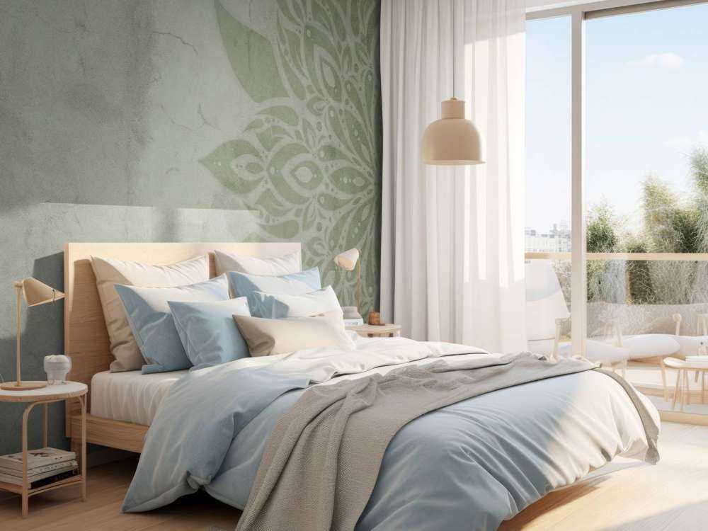 Zielona mandala rustykalna