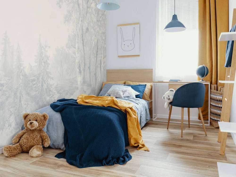 Krajobraz leśny niebieski #1