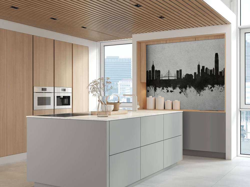 Akwarela panorama, Hongkong