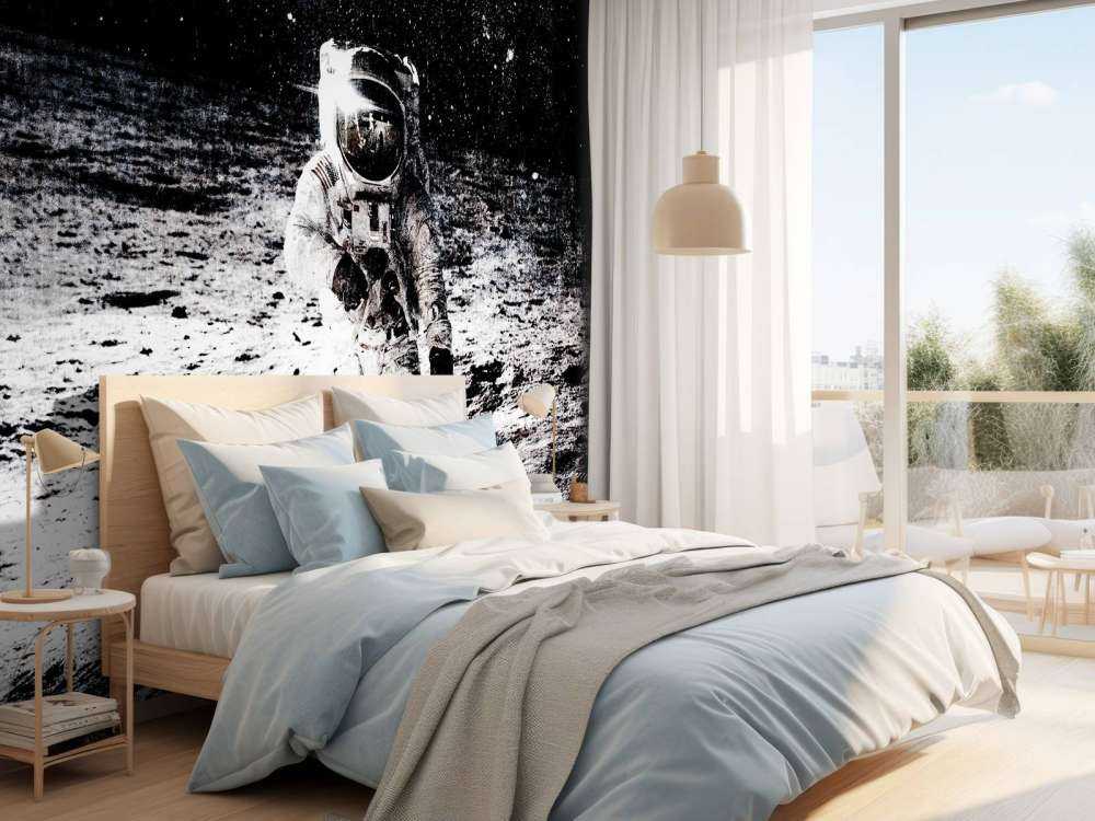 Astronauta w stylu vintage