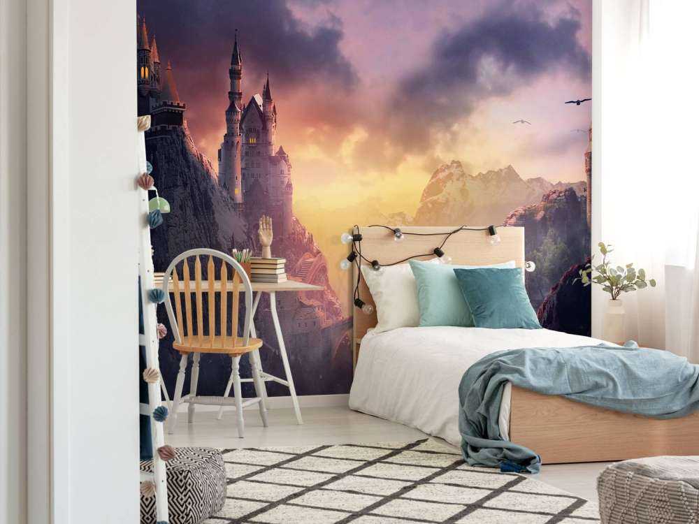 Zamek o zachodzie słońca