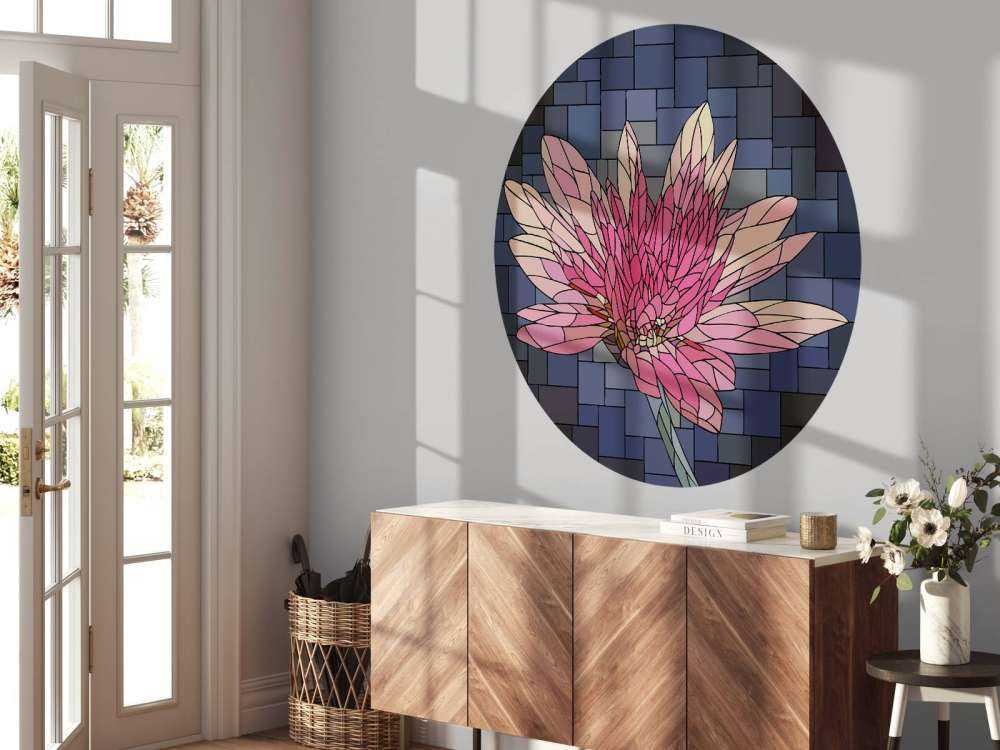 Różowy kwiat w rozkwicie