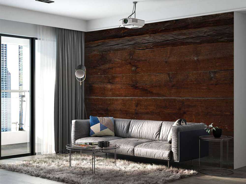 Różne deski z ciemnego drewna