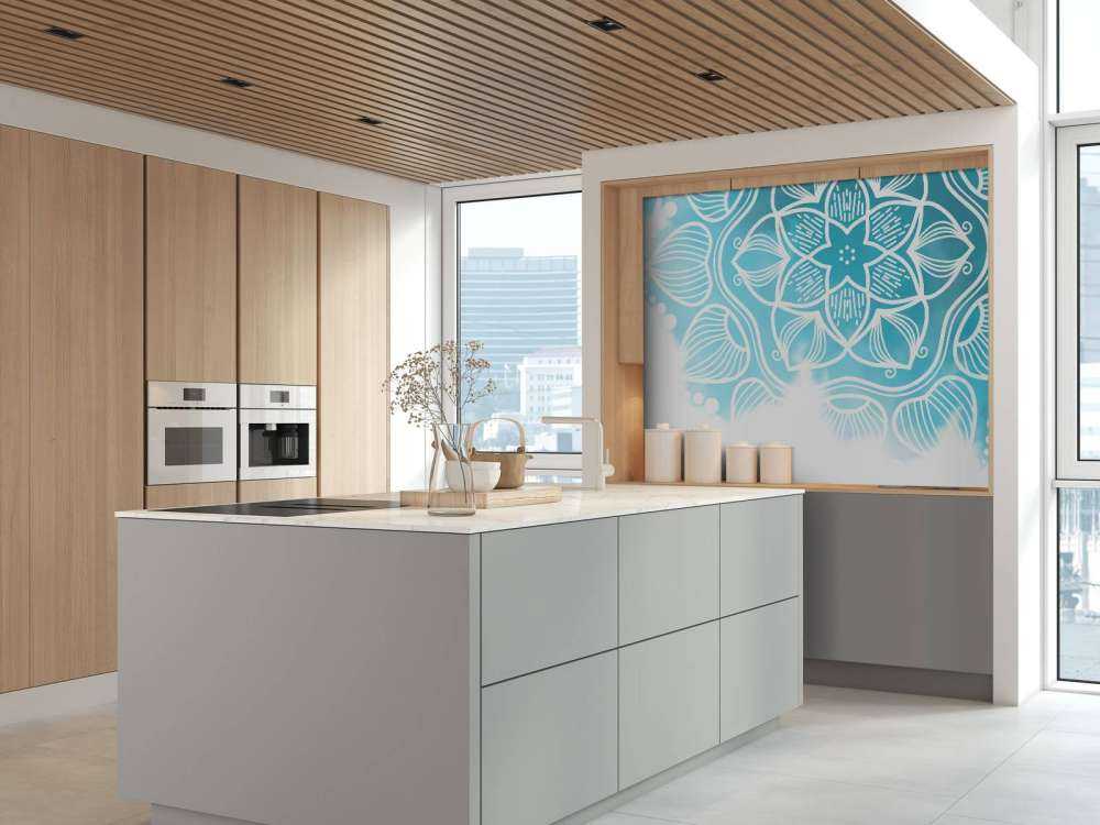 Mandala w kolorze wody