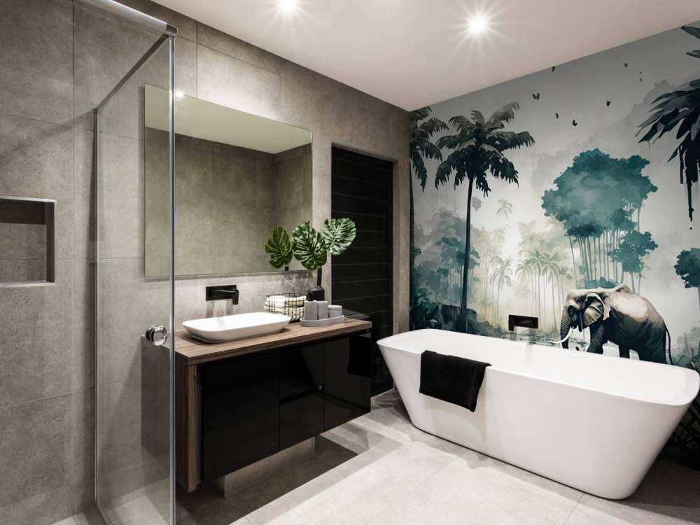 Tropikalna dżungla w akwareli