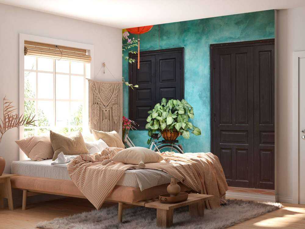 Stary rower w pobliżu domu