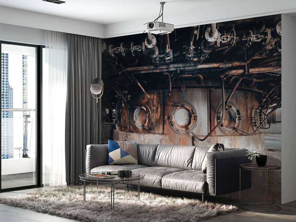 Stary piec przemysłowy