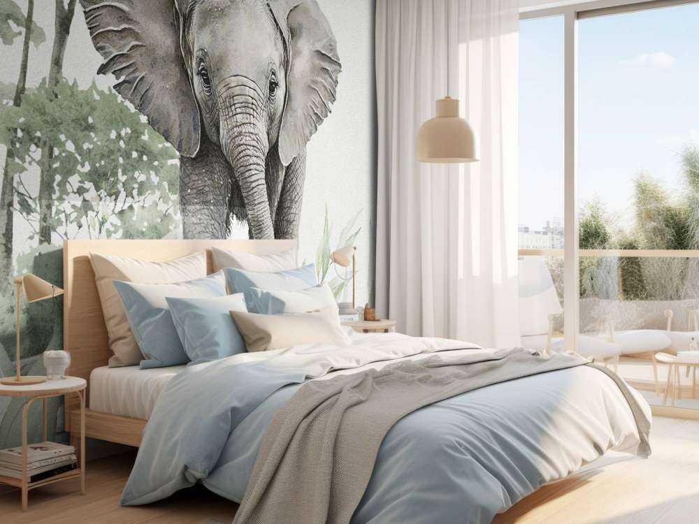 Mały słoń w dżungli