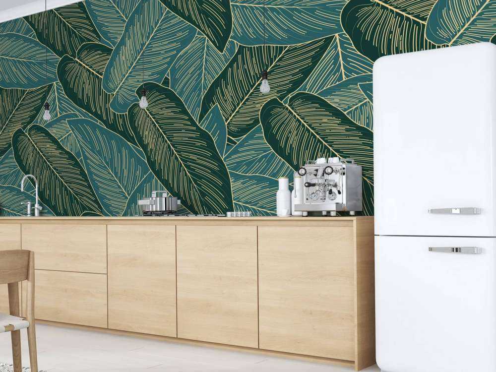 Złoty rozszczepiony liść