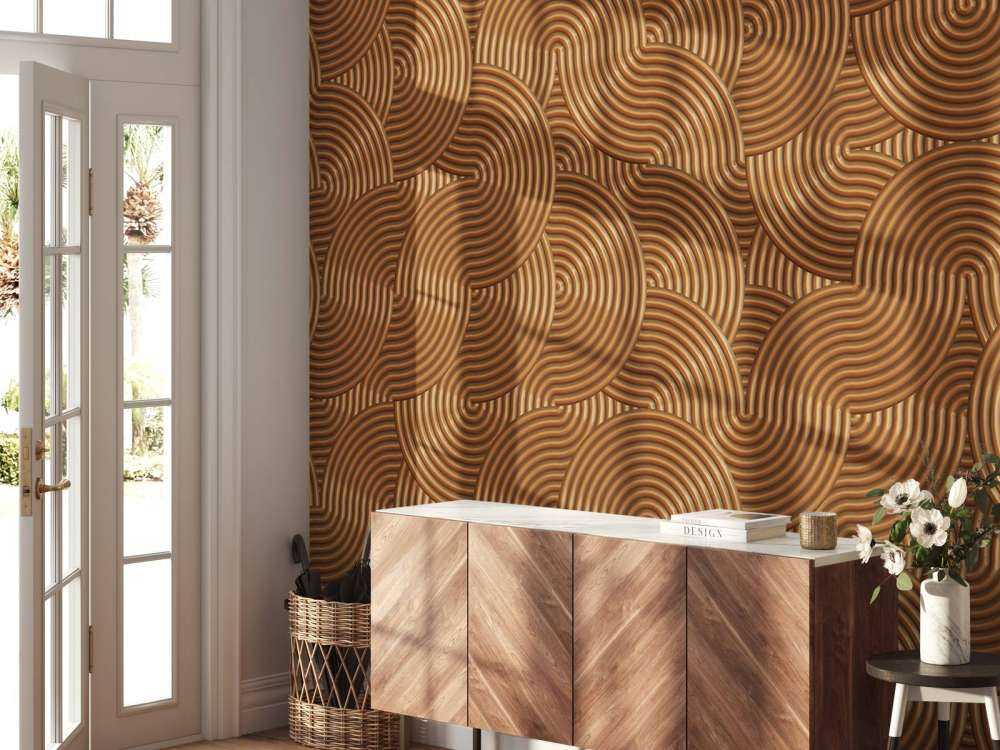 Metaliczne tło z okręgami