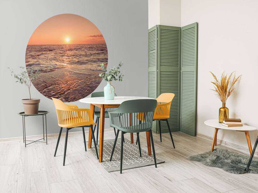 Zachód słońca na plaży