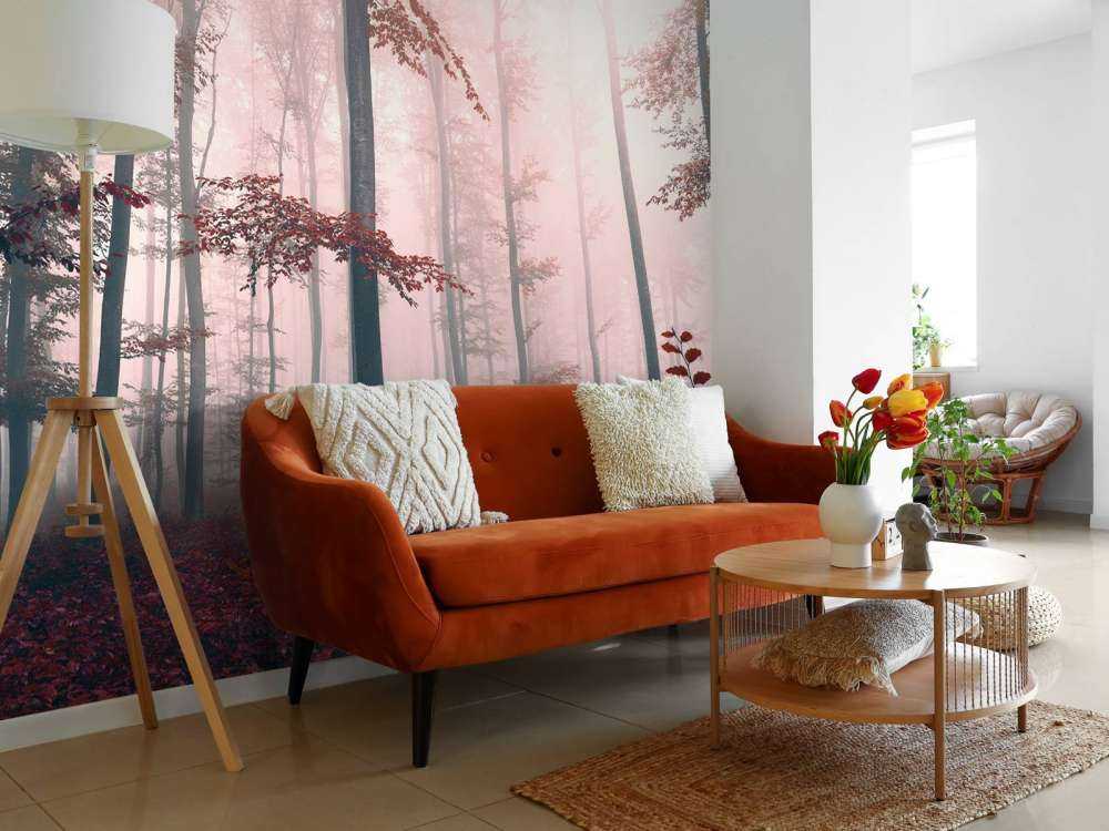 Krajobraz czerwonego lasu