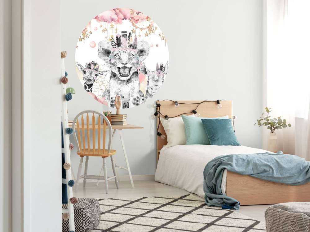 Dromeryczne zwierzęta pod gwiezdnymi chmurami