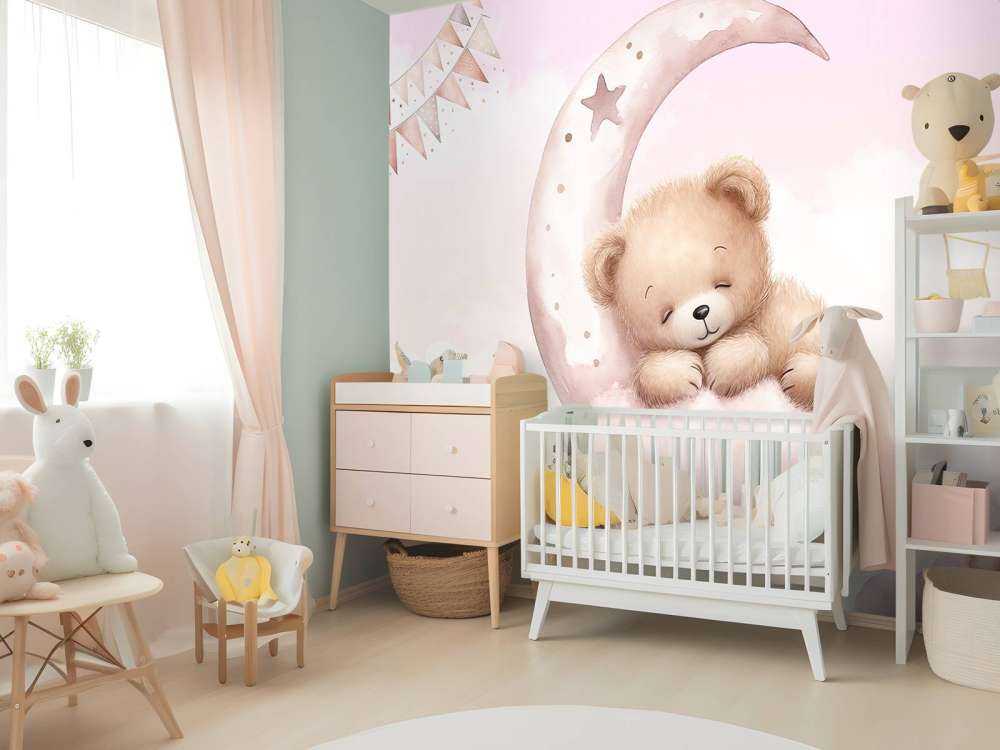 Śpiące misie na księżycu