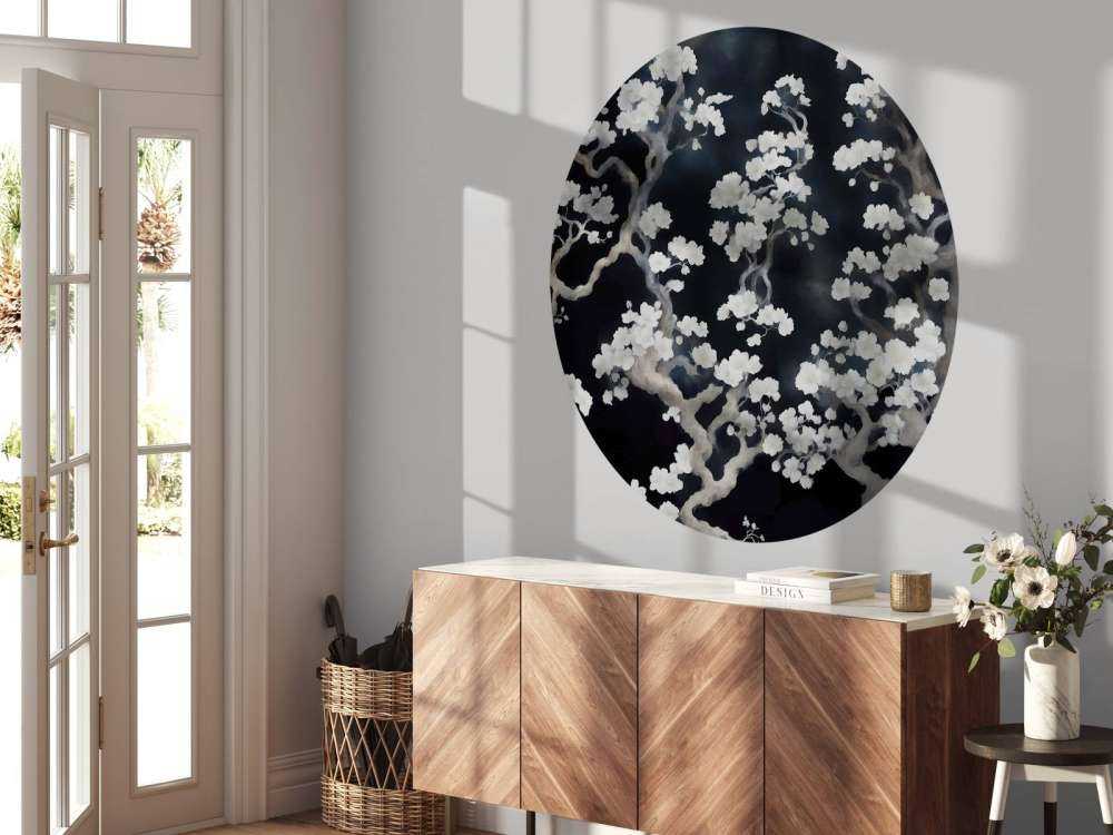 Cudowny kwitnący las - czarny