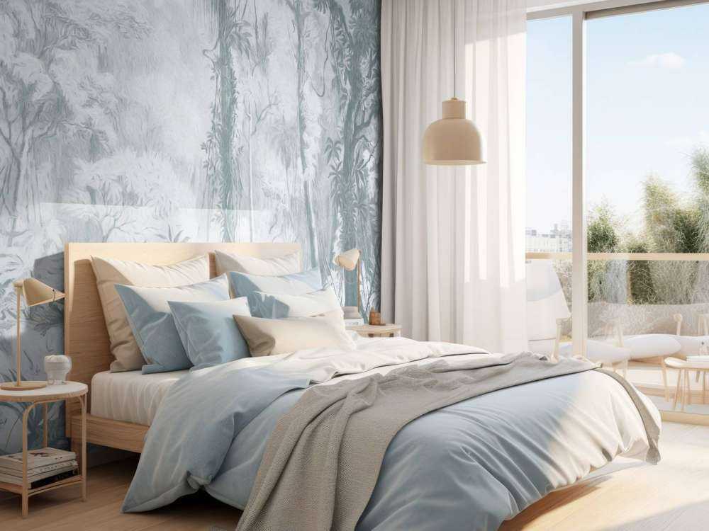 Las tropikalny - niebieski