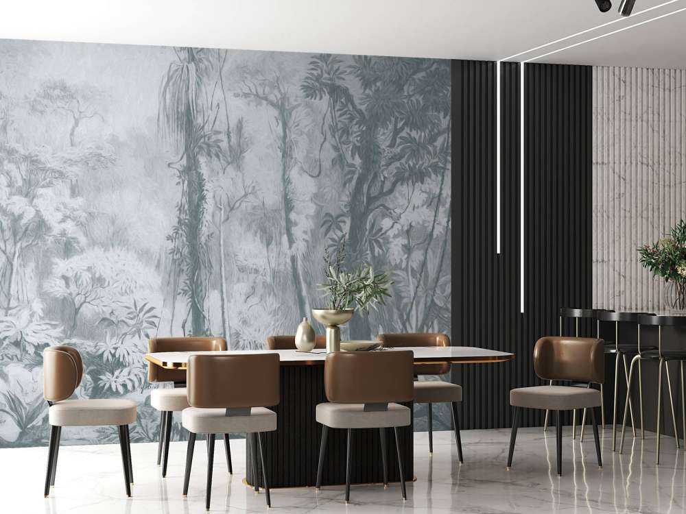 Las tropikalny - niebieski