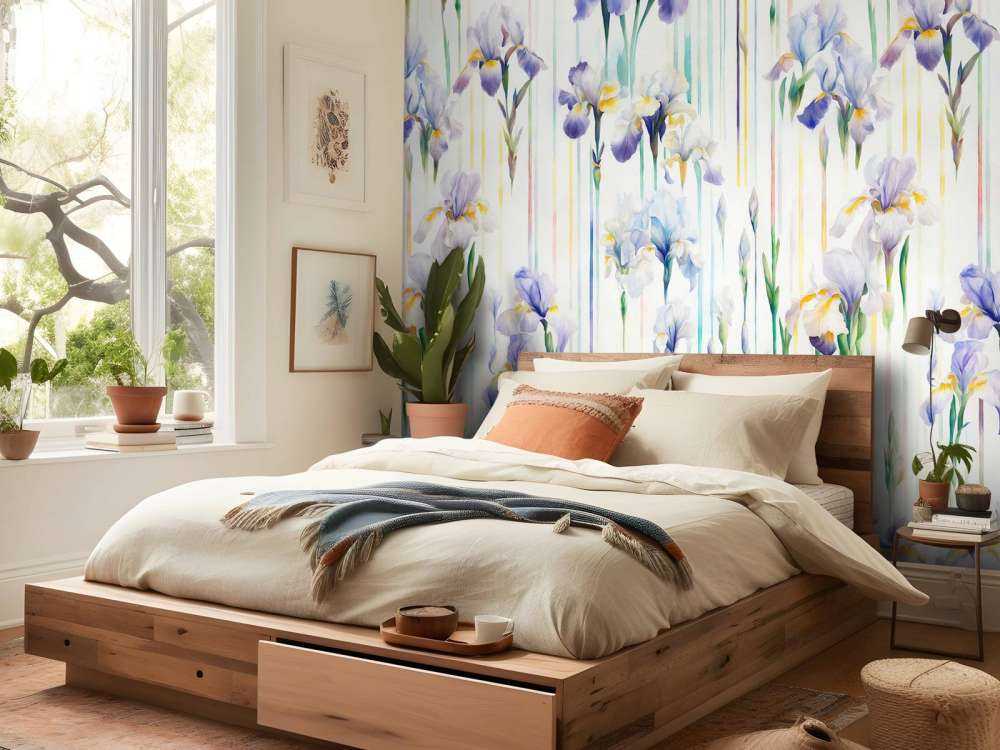 Irysy i paski bezszwowe pastelowe