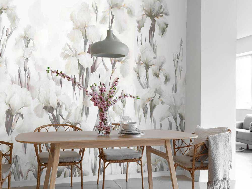 Irysy Tańczą Bezszwowy Beż