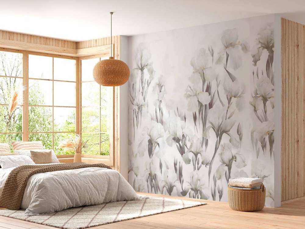 Irysy Tańczą Bezszwowy Beż