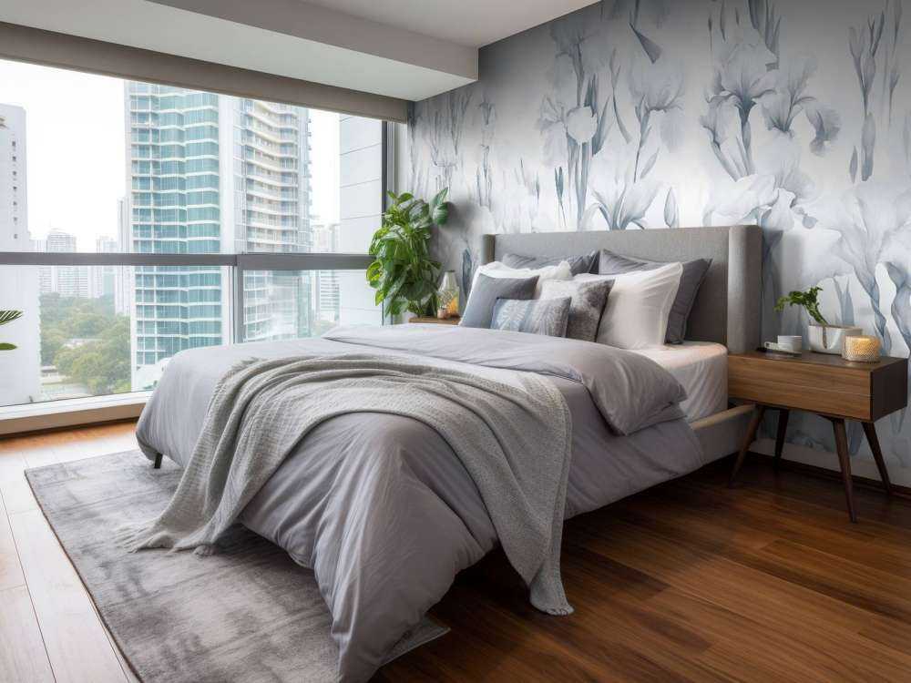 Irysy Tańczą Bezszwowo Chłodny Niebieski