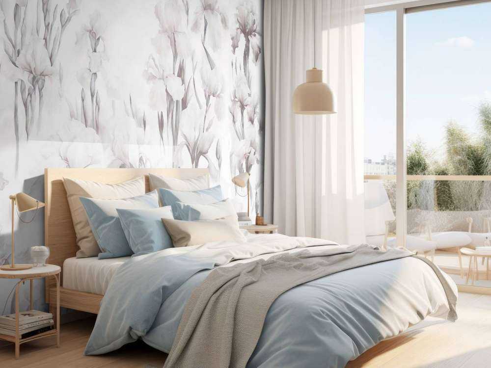 Irysy Tańczą Bezszwowo Miękki Szary