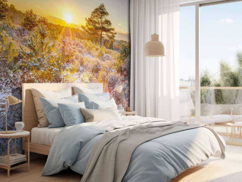 Zimowy zachód słońca