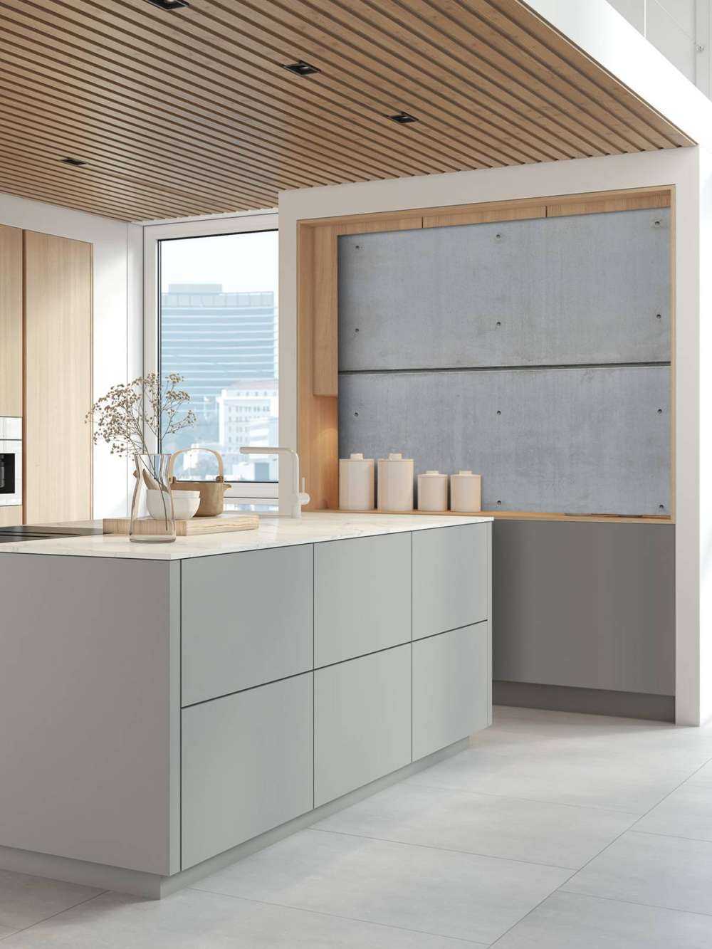 Pozioma ściana z betonu