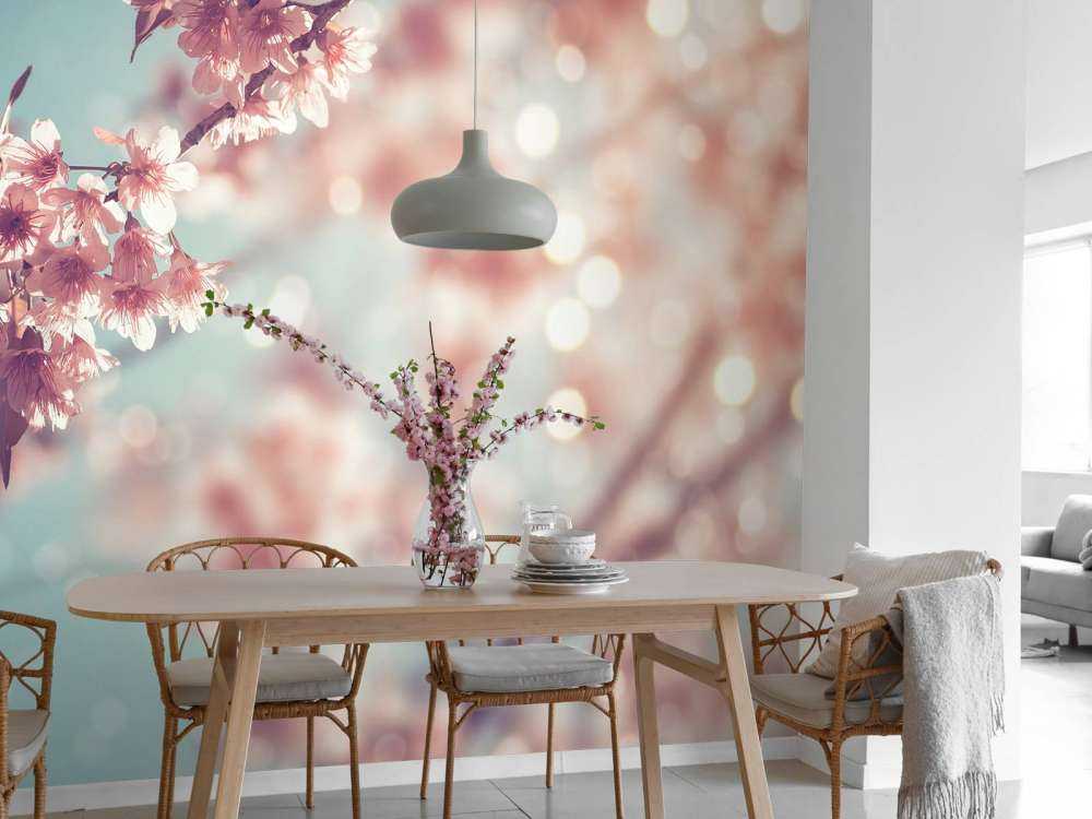 Zbliżenie na kwitnącą gałąź 