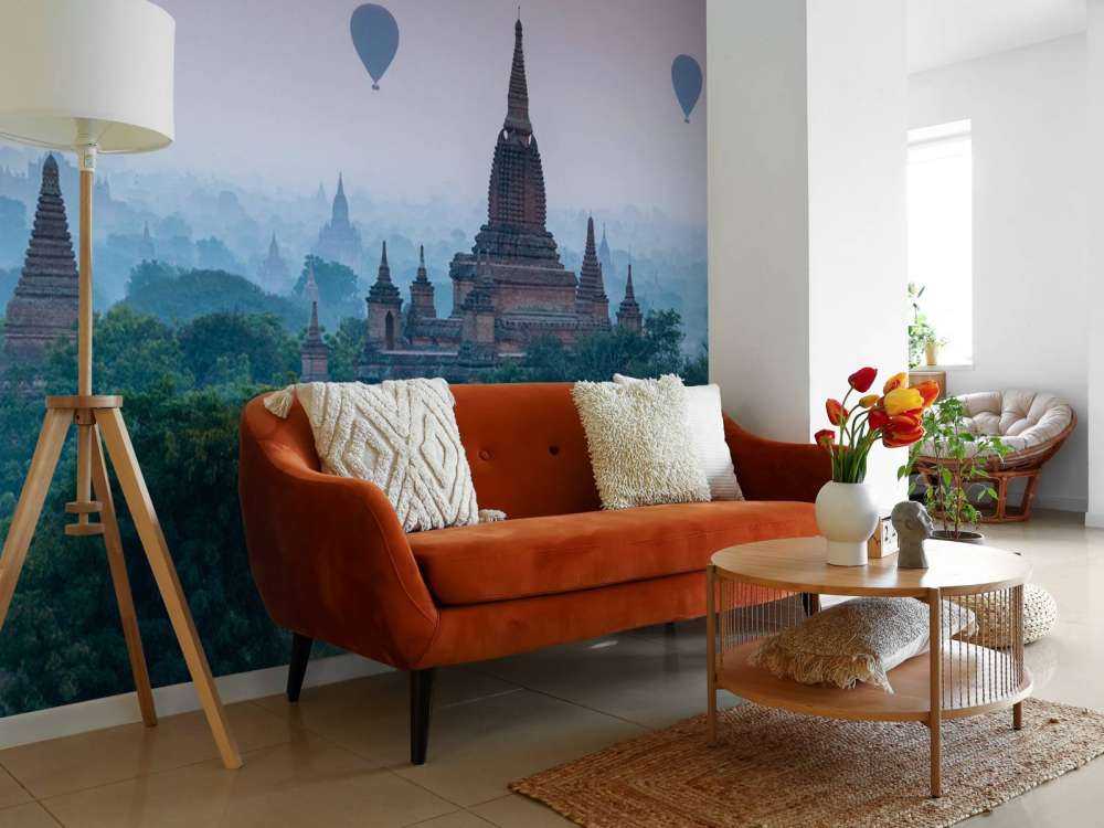 Świątynie i balony na gorące powietrze