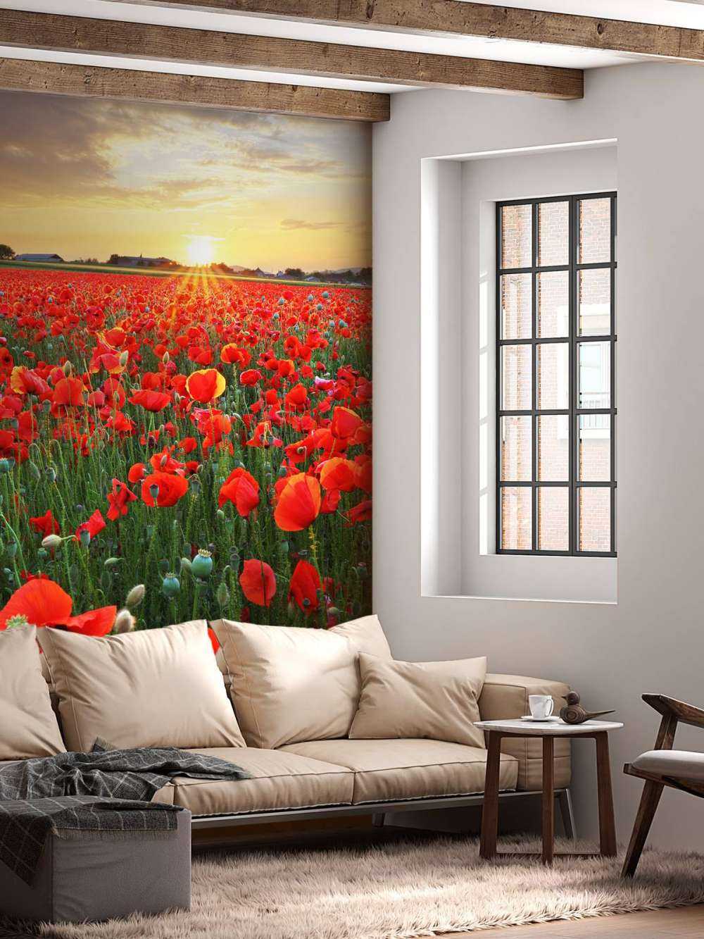 Maki o zachodzie słońca