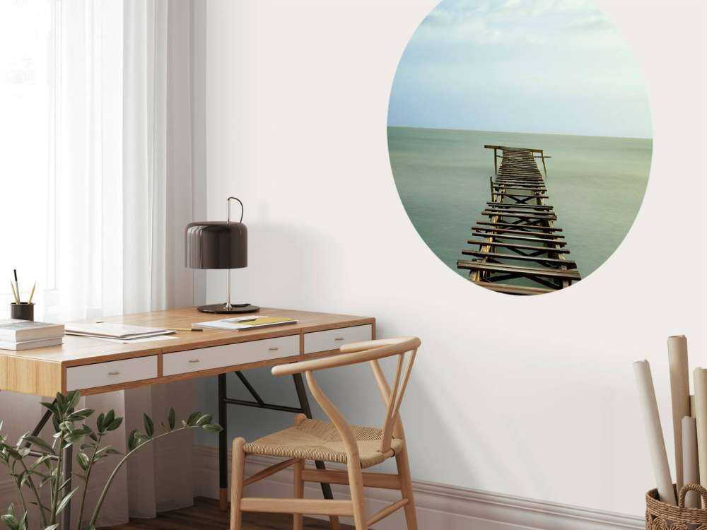 Stare drewniane rusztowanie